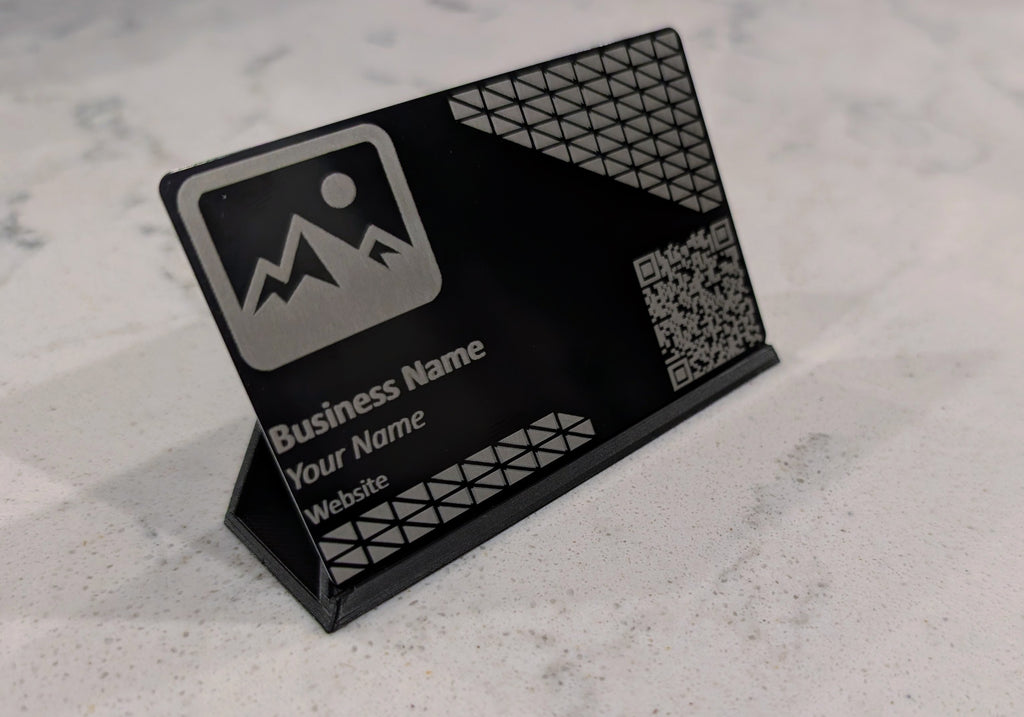Customizable Aluminum Business Card (NFC Enabled Option Available)