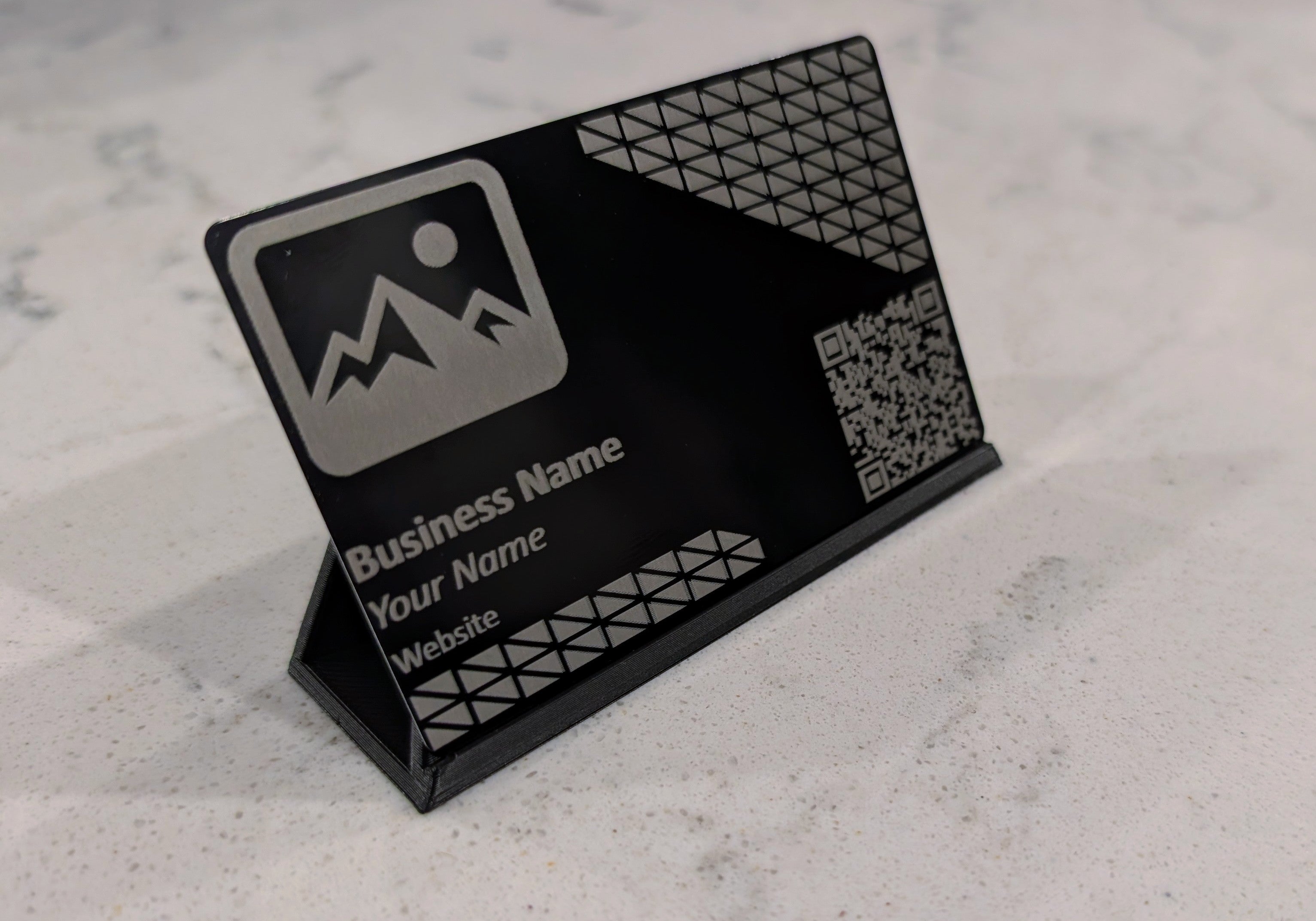 Customizable Aluminum Business Card (NFC Enabled Option Available)
