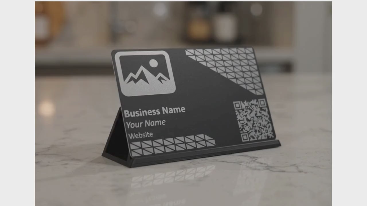 Customizable Aluminum Business Card (NFC Enabled Option Available)